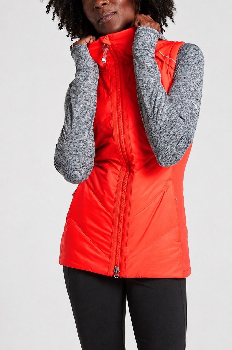 Athleta Rock Ridge PrimaLoft Quilted Vest Torch Red Extra Small XS